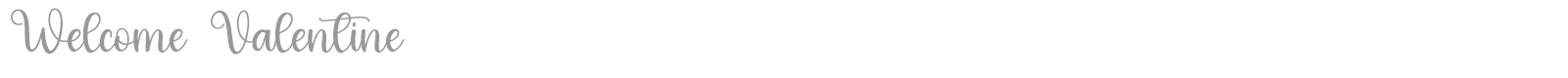 Welcome Valentine font preview